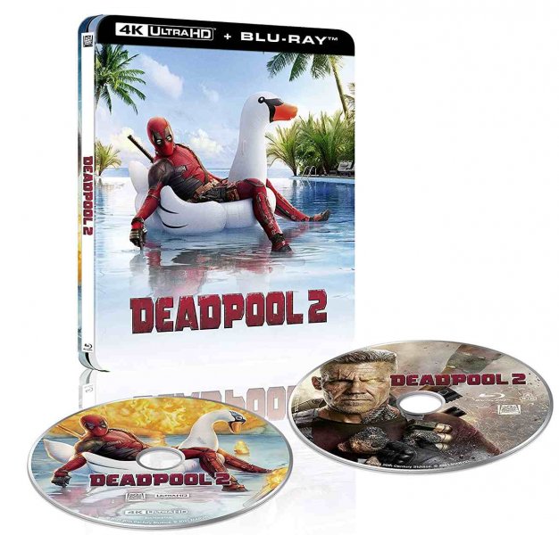 detail Deadpool 2 - 4K Ultra HD Blu-ray Steelbook + lentikulární magnet