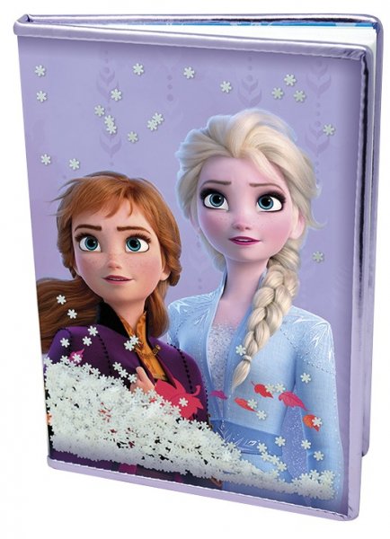 detail Disney Frozen 2 Snow Sparkles A5 Notebook, Purple