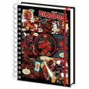 preview Zápisník Deadpool - Comics colage - A5