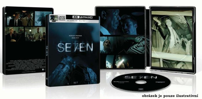 detail Se7en - 4K Ultra HD Blu-ray + Blu-ray Steelbook