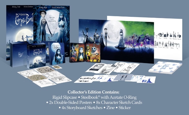 detail Tim Burton's Corpse Bride - Limit. Collectors Edition 4K UHD Steelbook (bez CZ)
