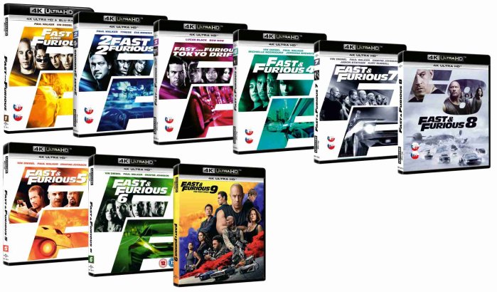 detail Rychle a zběsile kolekce 1,2,3,4,7,8 - 4K Ulta HD Blu-ray (5,6,9 bez CZ)