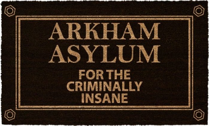 detail Rohožka DC Comics - Arkham Asylum