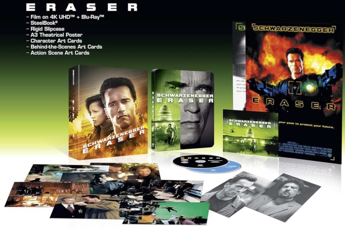 detail Eraser 30th Anniversary - Limited Collectors Edition 4K UHD Steelbook