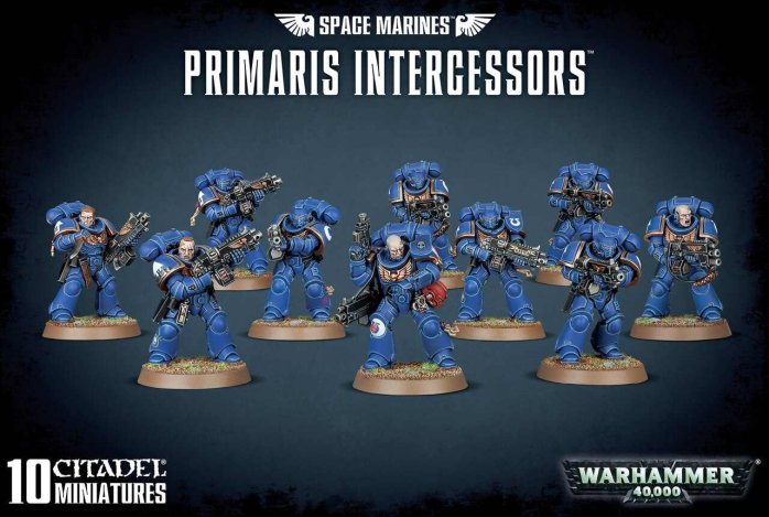 detail Space Marines Primaris Intercessors Plastic Kit