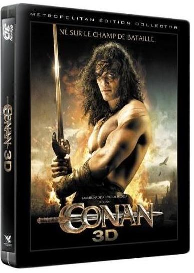detail Barbar Conan (2011) - Blu-ray 3D + 2D + DVD Steelbook (bez CZ) OUTLET