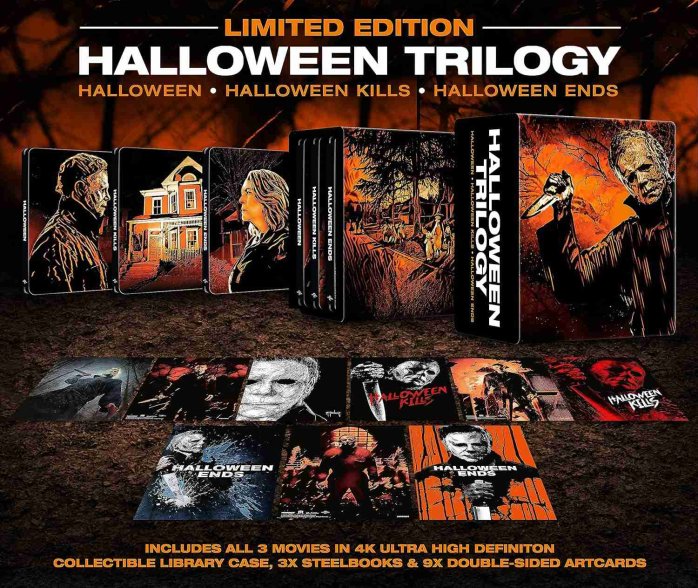 detail Halloween Trilogie - 4K UHD BD Limitovaná edice Steelbook Library Case (bez CZ)