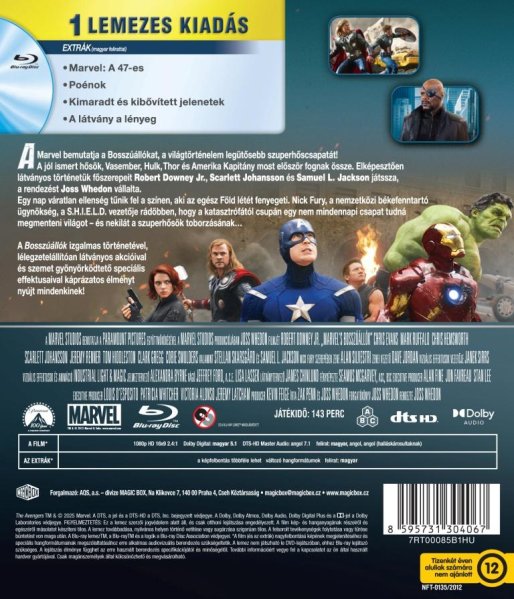detail The Avengers - Blu-ray (HU)