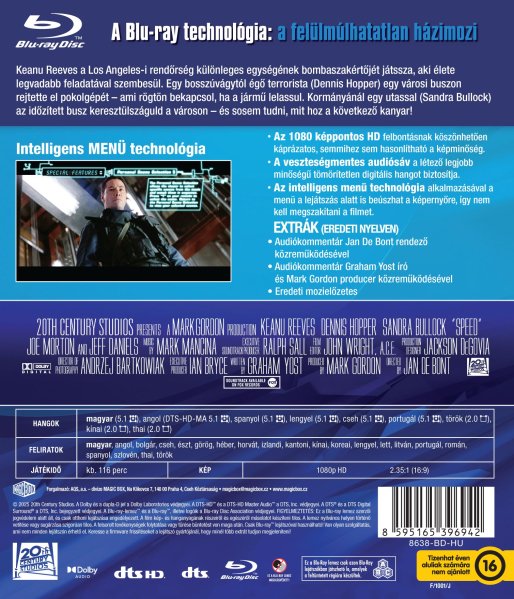 detail Speed - Blu-ray (maďarský obal)