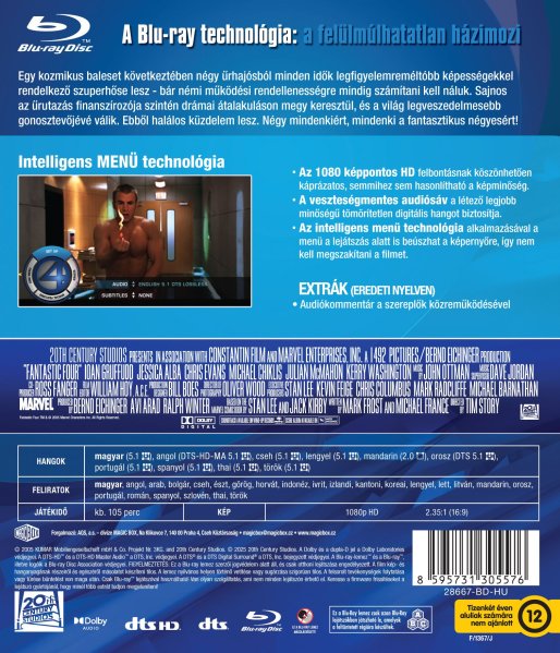 detail Fantastic Four (2005) - Blu-ray (HU)