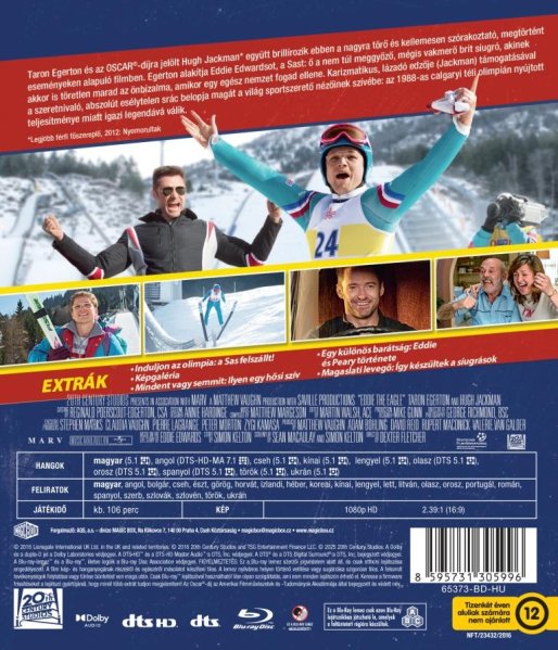 detail Eddie the Eagle - Blu-ray