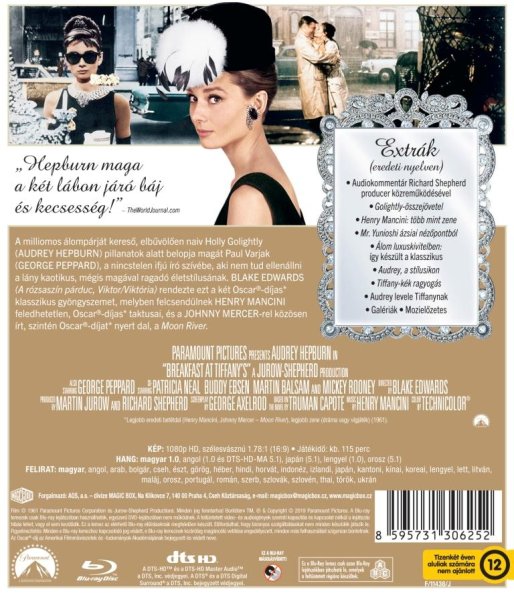 detail Breakfast at Tiffany's - Blu-ray