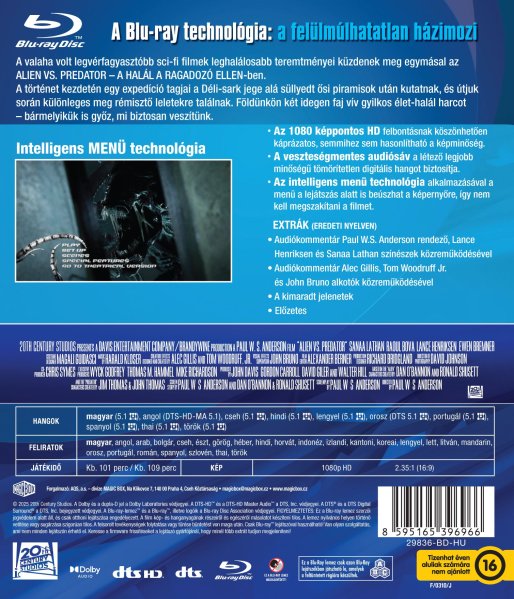 detail AVP: Alien vs. Predator - Blu-ray