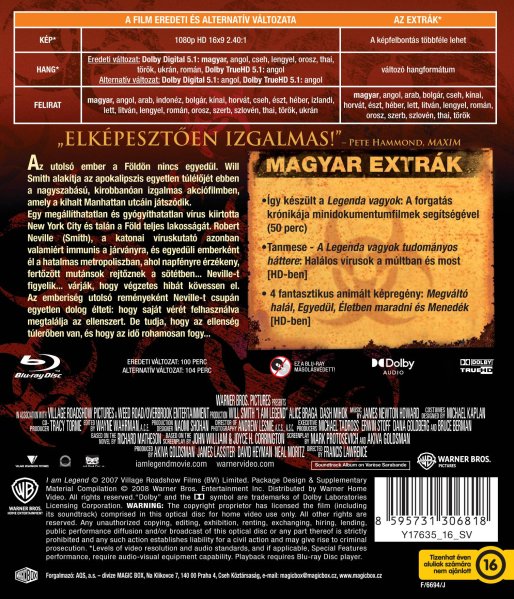 detail I Am Legend - Blu-ray