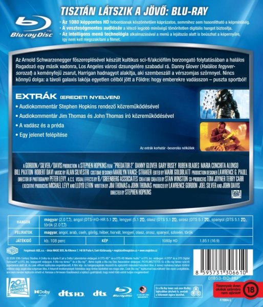 detail Predator 2 - Blu-ray