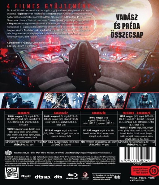 detail Predátor 1-4 Collection - Blu-ray 4BD
