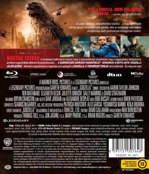 detail Godzilla (2014) - Blu-ray
