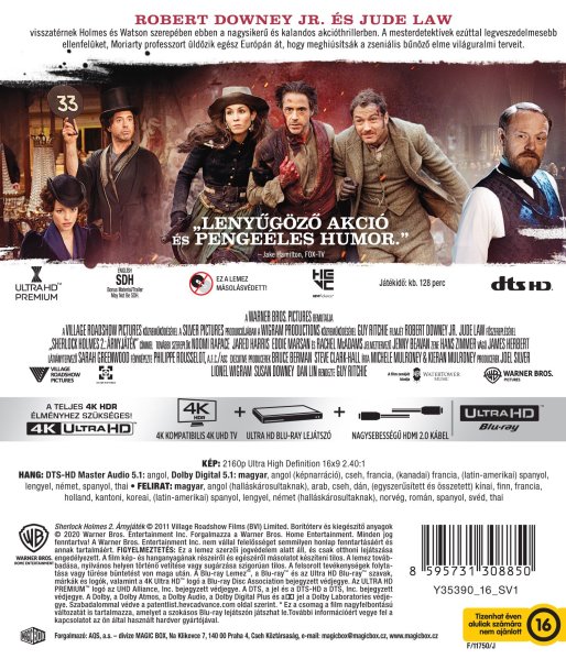 detail Sherlock Holmes: A Game of Shadows - 4K Ultra HD Blu-ray