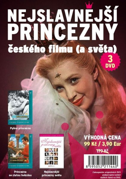 detail Nejslavnější princezny českého filmu (a světa) - 3DVD pošetky