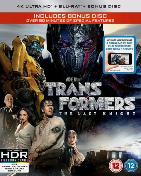 detail Transformers: The Last Knight - 4K UHD + Blu-ray + BD bonus disc