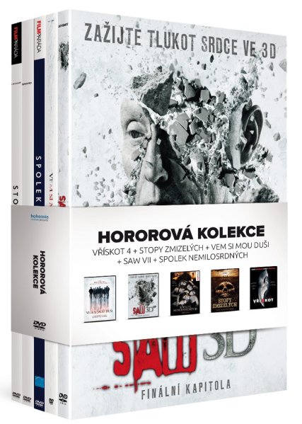 detail Hororová kolekce 5xDVD: Vřískot 4 + Stopy zmizelých + Vem si mou duši + Saw VII