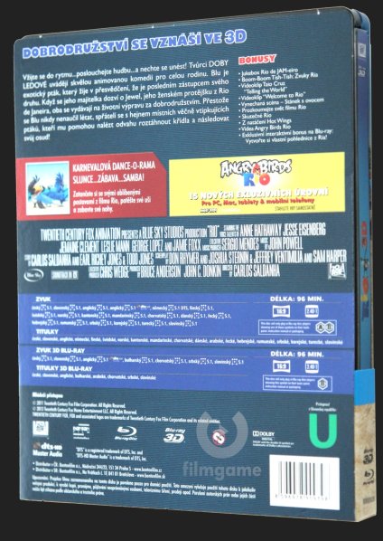 detail Rio - Blu-ray 3D + 2D Steelbook