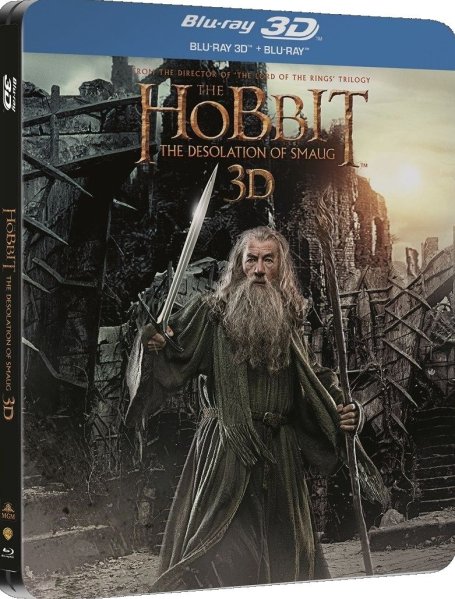 detail The Hobbit: The Desolation of Smaug - Blu-ray 3D + 2D (4 BD) Steelbook