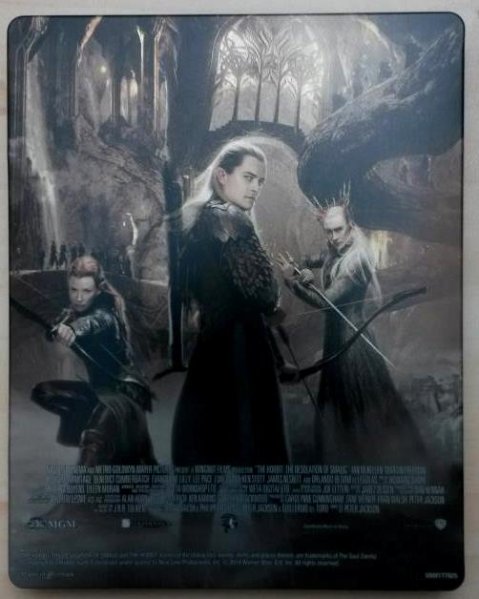 detail The Hobbit: The Desolation of Smaug - Blu-ray 3D + 2D (4 BD) Steelbook