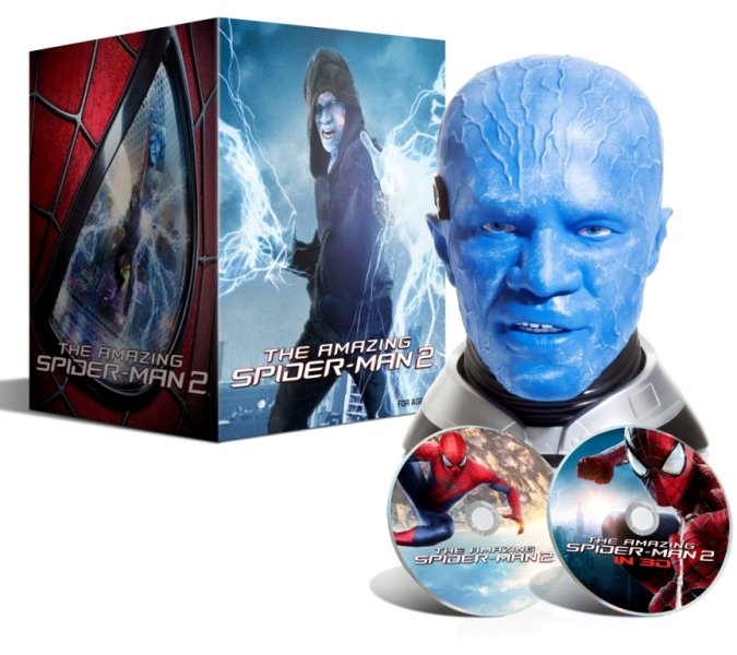detail Amazing Spider-Man 2 (Limited Edition) hlava Electro - Blu-ray 3D + 2D