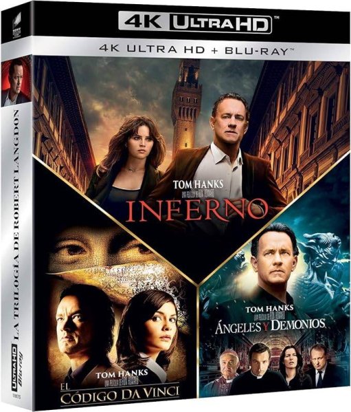 detail Dan Brown kolekce (Šifra mistra Leonarda, Andělé a démoni, Inferno) - 4K UHD