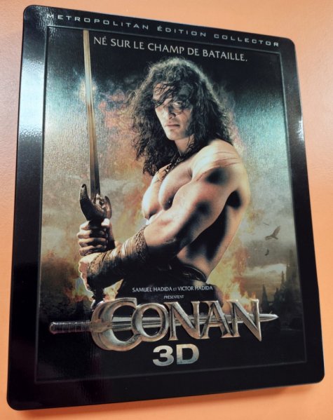 detail Barbar Conan (2011) - Blu-ray 3D + 2D + DVD Steelbook (bez CZ) OUTLET