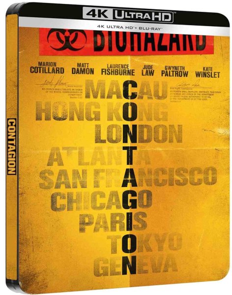 detail Contagion - 4K Ultra HD Blu-ray + Blu-ray 2BD Steelbook
