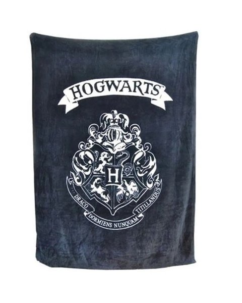 detail Fleece deka černá - Harry Potter 125 cm x 150 cm