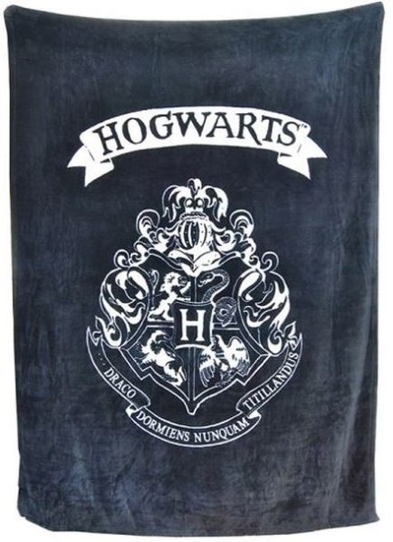 detail Fleece deka černá - Harry Potter 125 cm x 150 cm