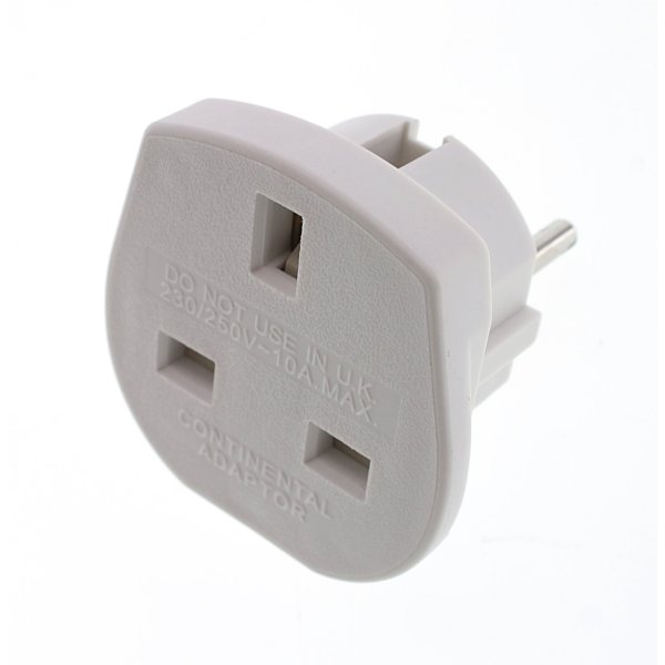 detail Travel Adaptor U.K. to Continental Europe OEM