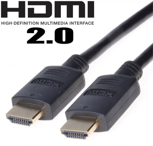 detail PremiumCord kabel HDMI High Speed+Ethernet (Verze 2.0), zlacené konektory, 1,5m