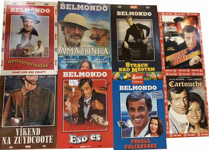 detail Belmondo kolekce - 8 DVD pošetky