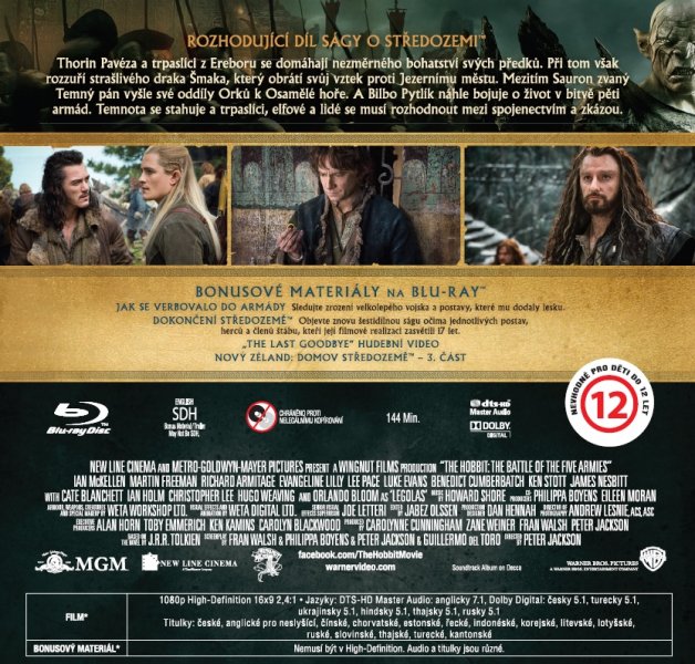 detail The Hobbit: The Battle of the Five Armies - Blu-ray