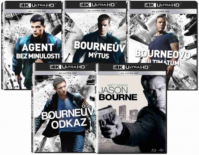 detail Bourneova kolekce 5 filmů - 4K Ultra HD Blu-ray + Blu-ray (10BD)