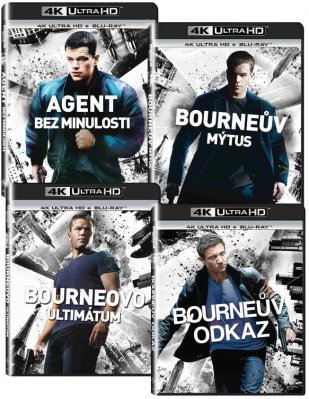The Bourne Collection of 4 films - 4K Ultra HD Blu-ray + Blu-ray (8BD)