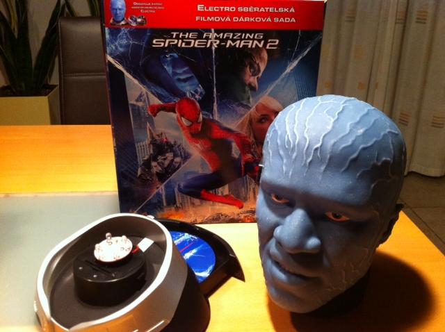 detail Amazing Spider-Man 2 (Limited Edition) hlava Electro - Blu-ray 3D + 2D