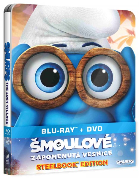 detail Smurfs: The Lost Village - Blu-ray + DVD Steelbook