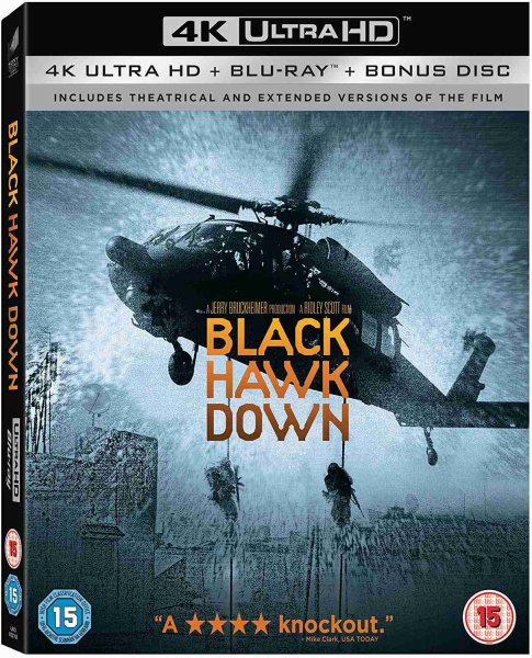detail Black Hawk Down - 4K UHD Blu-ray + BD (prodloužená a kinová verze)