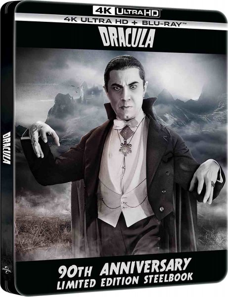 detail Dracula - 90th Anniversary Steelbook - 4K Ultra HD + BD (bez CZ)
