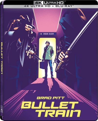 Bullet Train - 4K Ultra HD Blu-ray + Blu-ray Steelbook (2BD) + 9 sb. karet