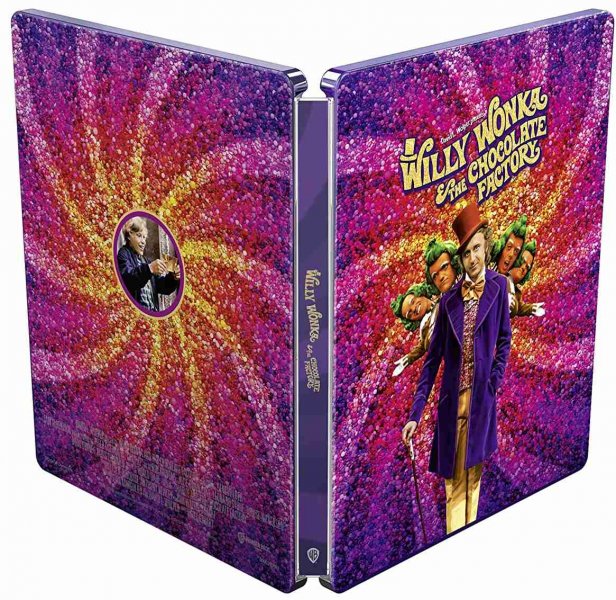 detail Pan Wonka a jeho čokoládovna - 4K Ultra HD Blu-ray + BD Steelbook (bez CZ)
