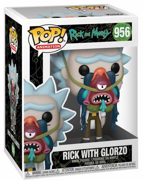 detail Funko POP! Animation: Rick & Morty - Rick w/ Glorzo
