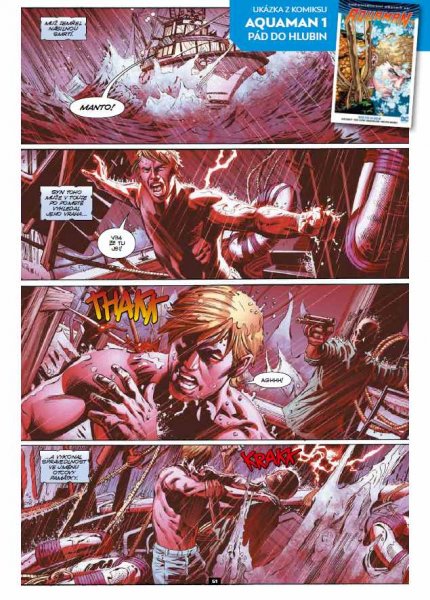 detail Aquaman - ukázka z komiksu