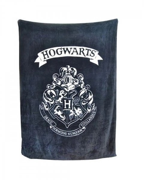 detail Fleece deka černá - Harry Potter 125 cm x 150 cm