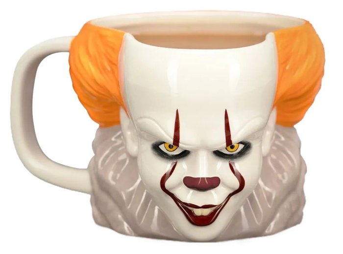 detail Hrnek - IT - Pennywise - hlava 3D